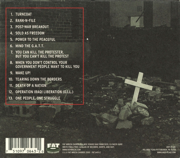 Anti-Flag – The Terror State - CD - 2003 - Fat Wreck Chords – FAT 643-2 - CD Como Nuevo / Portada Como Nueva (M-/M-)