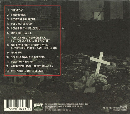 Anti-Flag – The Terror State - CD - 2003 - Fat Wreck Chords – FAT 643-2 - CD Como Nuevo / Portada Como Nueva (M-/M-)