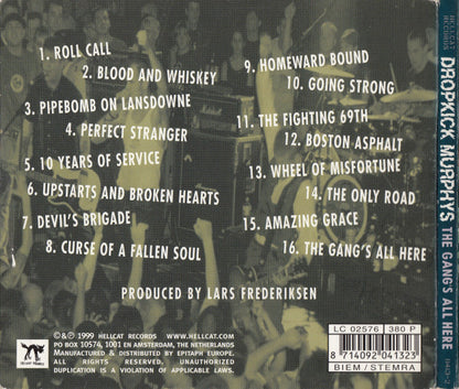 Dropkick Murphys – The Gang's All Here - CD - Digipak - 1999 - Hellcat Records – 0413-2