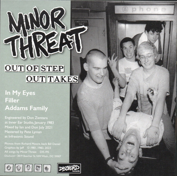 Minor Threat - Out Of Step Out Takes (7", Clear)