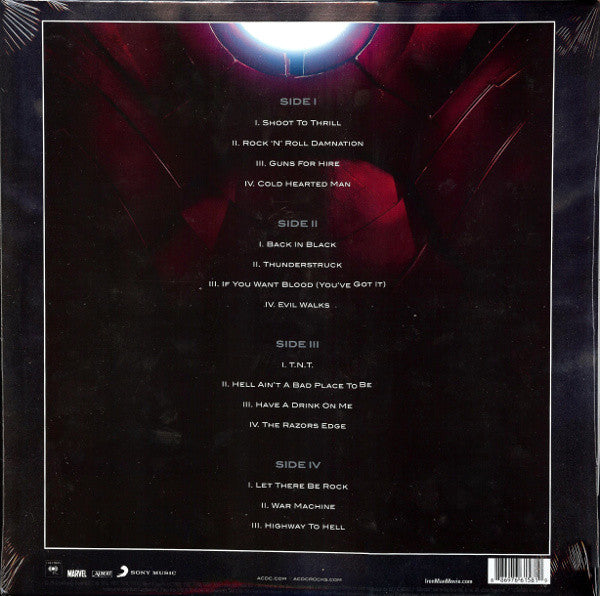 AC/DC – Iron Man 2 - 2xLP - 2010 - Columbia – 88697661581, Columbia – C 766158, Marvel – 88697661581, Albert Productions – 88697661581, Sony Music – 88697661581