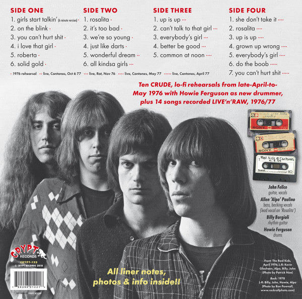 The Real Kids - See You On The Street Tonite (Crude 1976 Rehearsals + Live 1976/77) (2xLP)