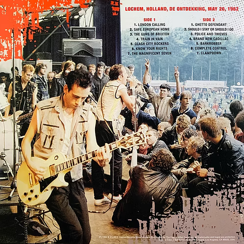 THE CLASH LP Lochem Festival '82 (Blue Coloured Vinyl) PROMO EDITION