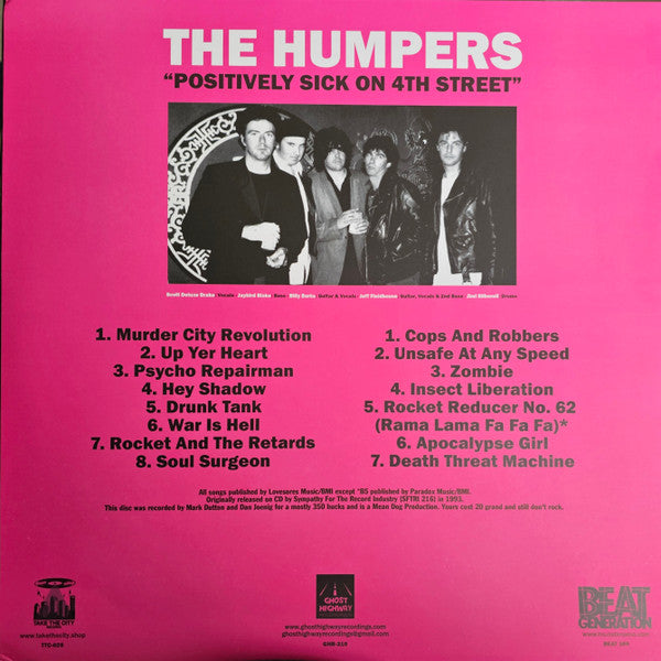 The Humpers - Positively Sick On 4th Street (LP, Album, RE, RM)