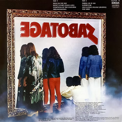 BLACK SABBATH LP Sabotage