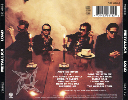 Metallica ‎– Load - CD - 1996 - Vertigo ‎– 532 618-2 - CD Como Nuevo (M-) / Portada Como Nueva (M-)
