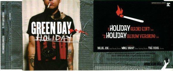 Green Day – Holiday - CD, Single, Promo - 2004 - Reprise Records – PR015256