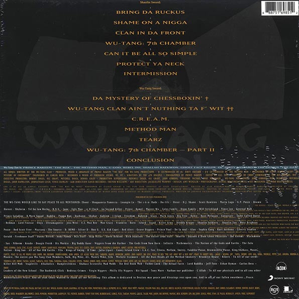 Wu-Tang Clan ‎– Enter The Wu-Tang (36 Chambers) - LP - 180 gr.
