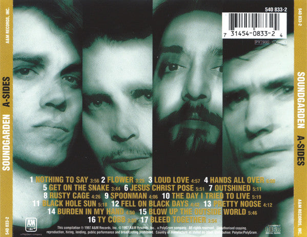 Soundgarden – A-Sides - CD - CD Como Nuevo / Portada Como Nueva (M-/M-)