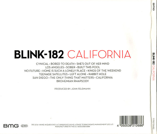 Blink-182 – California - CD - Digipak - CD Como Nuevo (M-) / Portada Como Nueva (M-)