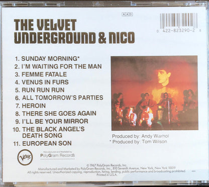 The Velvet Underground & Nico ‎– The Velvet Underground & Nico - CD - CD Como Nuevo (M-) / Portada Como Nueva (M-)