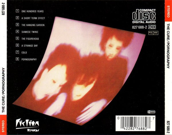 The Cure – Pornography - CD - 2000 - Fiction Records – 827 688-2 - CD Muy Buen Estado (VG+) / Portada Como Nueva (M-)