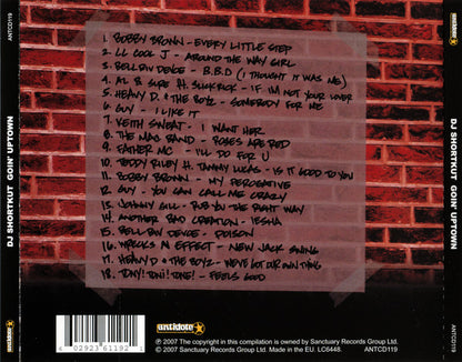 DJ Shortkut – Goin' Uptown (A New Jack Swing Era Mix) - CD - 2007 - Antidote – ANTCD119