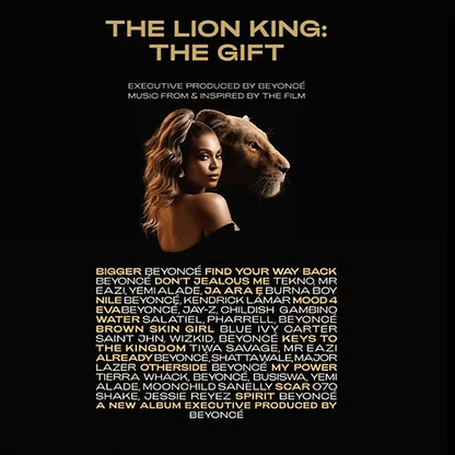 BEYONCE 2xLP The Lion King: The Gift (Gold Coloured Vinyls) with Poster