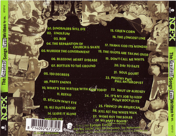 NOFX – The Greatest Songs Ever Written (By Us) - CD - 2004 - Epitaph – 6727-2