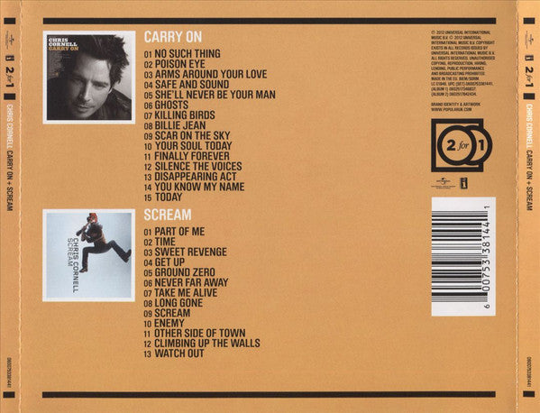 Chris Cornell – Carry On + Scream - 2xCD