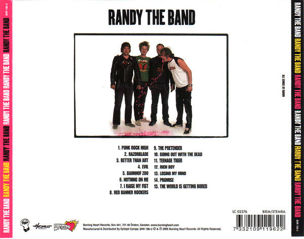 Randy – Randy The Band - CD - 2005 - Burning Heart Records – BHR 196-2