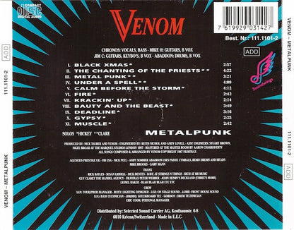 Venom – Metalpunk - CD - Soundwings – 111.1101-2