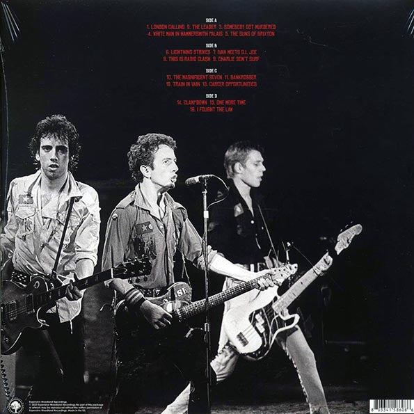 The Clash – Live Amsterdam 1981 - LP - Clear - Gatefold Sleeve - Limited edition; 1000 copies made
