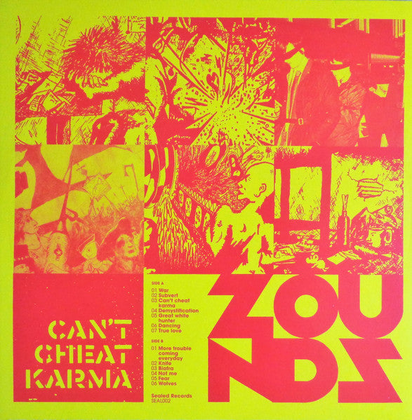 Zounds - Can't Cheat Karma (LP, Comp)