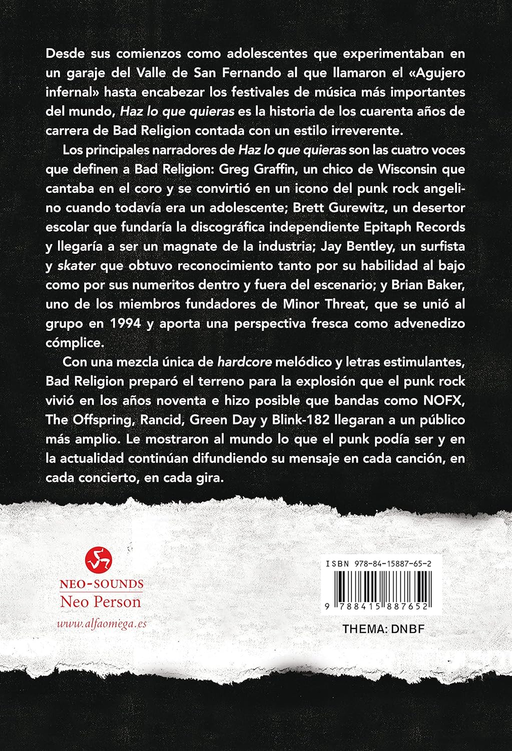 Haz lo que quieras (Do what you want): La historia de Bad Religion - Libro/Book