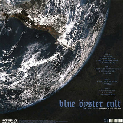 Blue Öyster Cult ‎– Live In America - 2xLP - Blue - Gatefold Sleeve