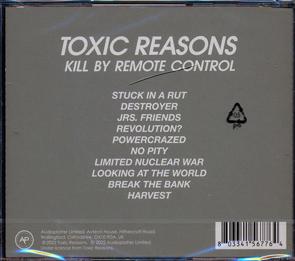 Toxic Reasons – Kill By Remote Control - CD
