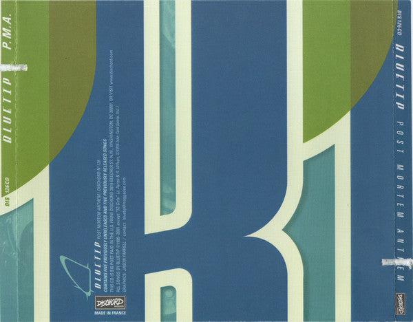 Bluetip – Post Mortem Anthem - CD - 2001 - Dischord Records – DIS 126 CD - CD Muy Buen Estado (VG+) / Portada Como Nueva (M-)