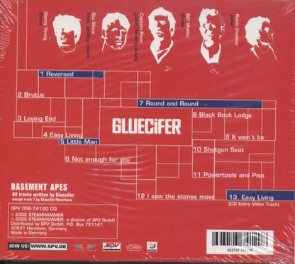 Gluecifer ‎– Basement Apes - CD - Digipak - CD Nuevo (M) / Portada Muy Buen Estado (VG+)