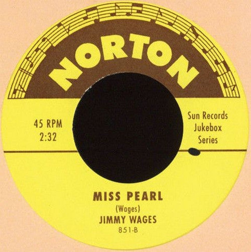 Glenn Honeycutt / Jimmy Wages – Rock All Night / Miss Pearl - 7" - 2001 - Norton Records – 851 - Como Nuevo / Like New (M- / M-)