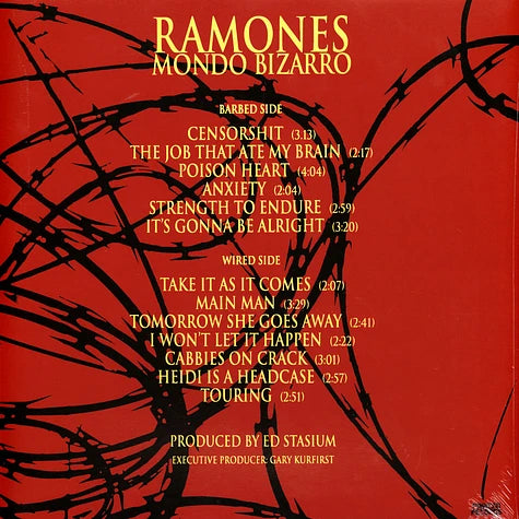 Ramones Mondo Bizarro LP (Expreso Monofonico Discos)