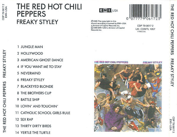 The Red Hot Chili Peppers – Freaky Styley - CD - EMI USA – CDP 79 0617 2, EMI USA – CDMTL 1057 - CD Muy Buen Estado (VG+) / Portada Muy Buen Estado (VG+)