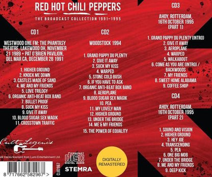 Red Hot Chili Peppers – The Broadcast Collection 1991-1995 - 4xCD Box Set - Cult Legends – CL82967