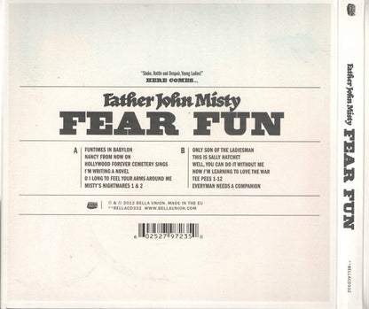 Father John Misty – Fear Fun -CD - Digipak - 2012 - Bella Union – BELLACD332