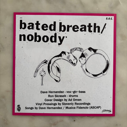 Scared Of Chaka - Bated Breath / Nobody (7", Single)