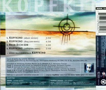 Letzte Instanz – Kopfkino - CD, Single, Enhanced - 2001 - Vielklang – EFA 08820-2