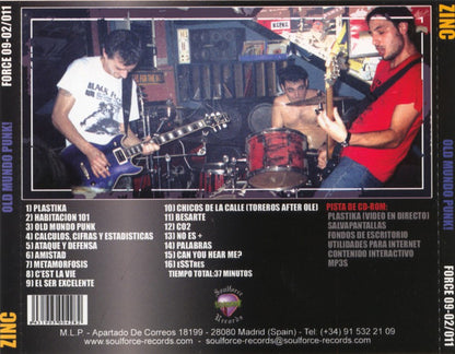 Zinc - Old Mundo Punk! (CD-ROM, Album, Enh)