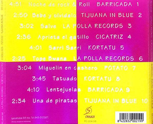 La Polla Records / Kortatu / Barricada / Tijuana In Blue / Cicatriz - Versiones Originales - CD - 1994 - Oihuka – PC-204-SB, Oihuka – M5-C-249