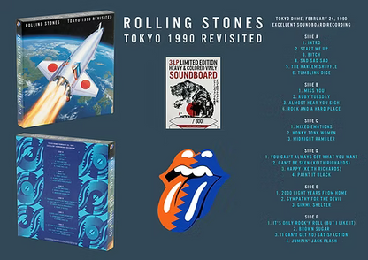 ROLLING STONES 3xLP BOX SET Tokyo 1990 Revisited (Coloured 300 Numbered Copies)
