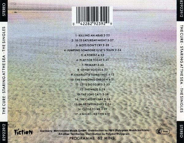 The Cure – Staring At The Sea · The Singles - CD - 1990 - Fiction Records – 829 239-2