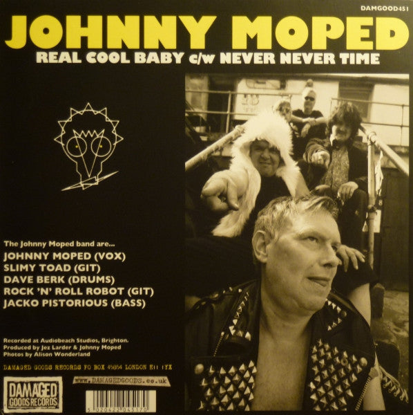 Johnny Moped - Real Cool Baby (7", Single, Ltd, Amarillo / Yellow)