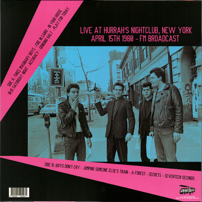 The Cure – 36 West 62nd Street - Live At Hurrah's Nightclub, New York April 15th 1980 - LP - White & Pink Splatter - Limited Edition of 300 Copies