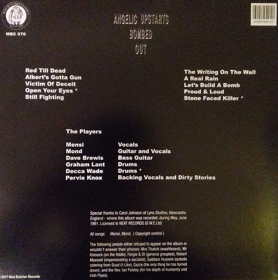 Angelic Upstarts - Bombed Out (LP, Album, RE)
