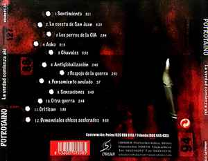 Potrotaino ‎– La Verdad Comienza Akí - CD - 2002 - Oihuka ‎– PC-313