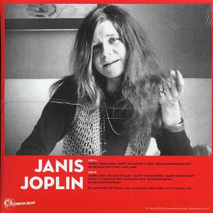 Janis Joplin – Little Girl Blue: Early California Sessions - LP - Clear - Limited Edition of 500 Copies
