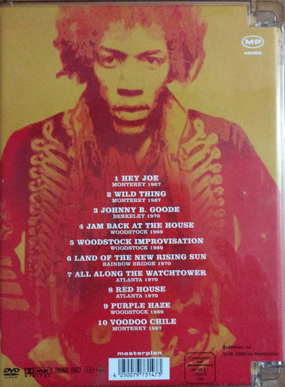 Jimi Hendrix ‎– Live In Woodstock And Other Stages - DVD - DVD Muy Buen Estado (VG+) / Portada Muy Buen Estado (VG+)