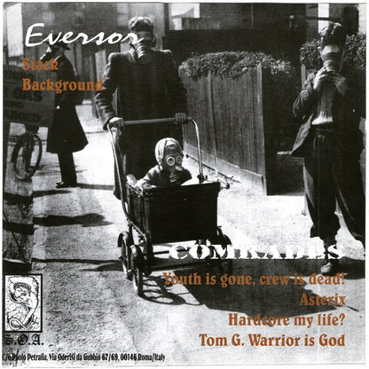 Eversor / Comrades – Eversor / Comrades - 7" - 1998 - SOA Records – SOA 45 - Vinilo Como Nuevo / Portada Como Nueva (M-/M-).