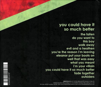 Franz Ferdinand – You Could Have It So Much Better - CD+DVD - Digibook - CD+DVD Como Nuevos (M-) / Portada Como Nueva (M-)