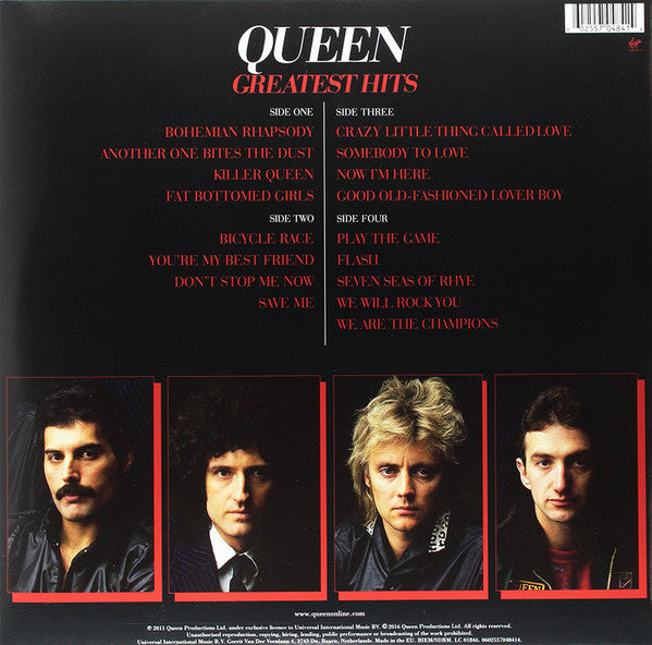 Queen – Greatest Hits - 2xLP - 2016 - Virgin EMI Records – 0602557048414