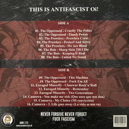The Oppressed / The Prowlers / The Bois / Enraged Minority / Camorra - FCK FSCSM (This Is Anti-fascist Oi!) (LP, Album)
